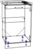 Шкаф пенал с мойкой 500 1Д (ШПМ-500 1Д) - Мебельная компания "ИРБЕЯ" - Производство мебели