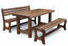 Скамья для сауны L-105 (массив сосны, старение) - Мебельная компания "ИРБЕЯ" - Производство мебели