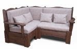 Диван угловой (массив сосны, старение) - Мебельная компания "ИРБЕЯ" - Производство мебели
